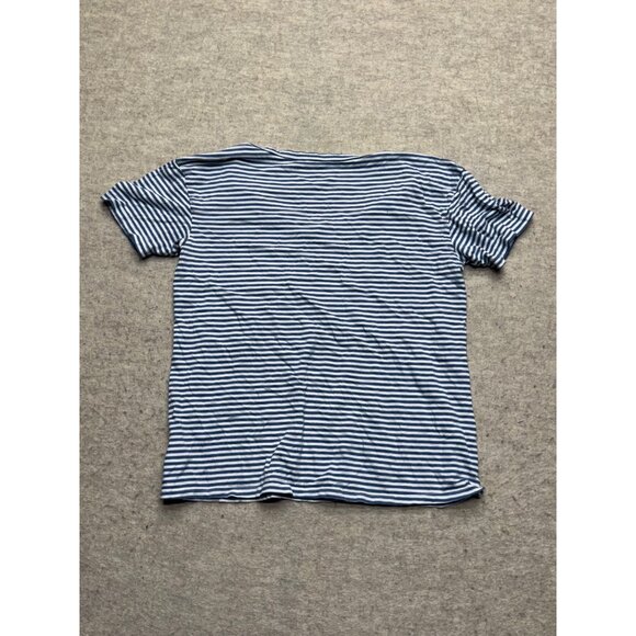 American Eagle Outfitters V-neck Short Sleeve Striped Shirt XS - Picture 4 of 6